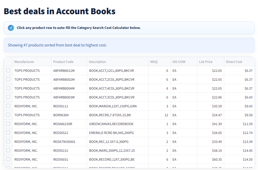Direct Buy Search preview